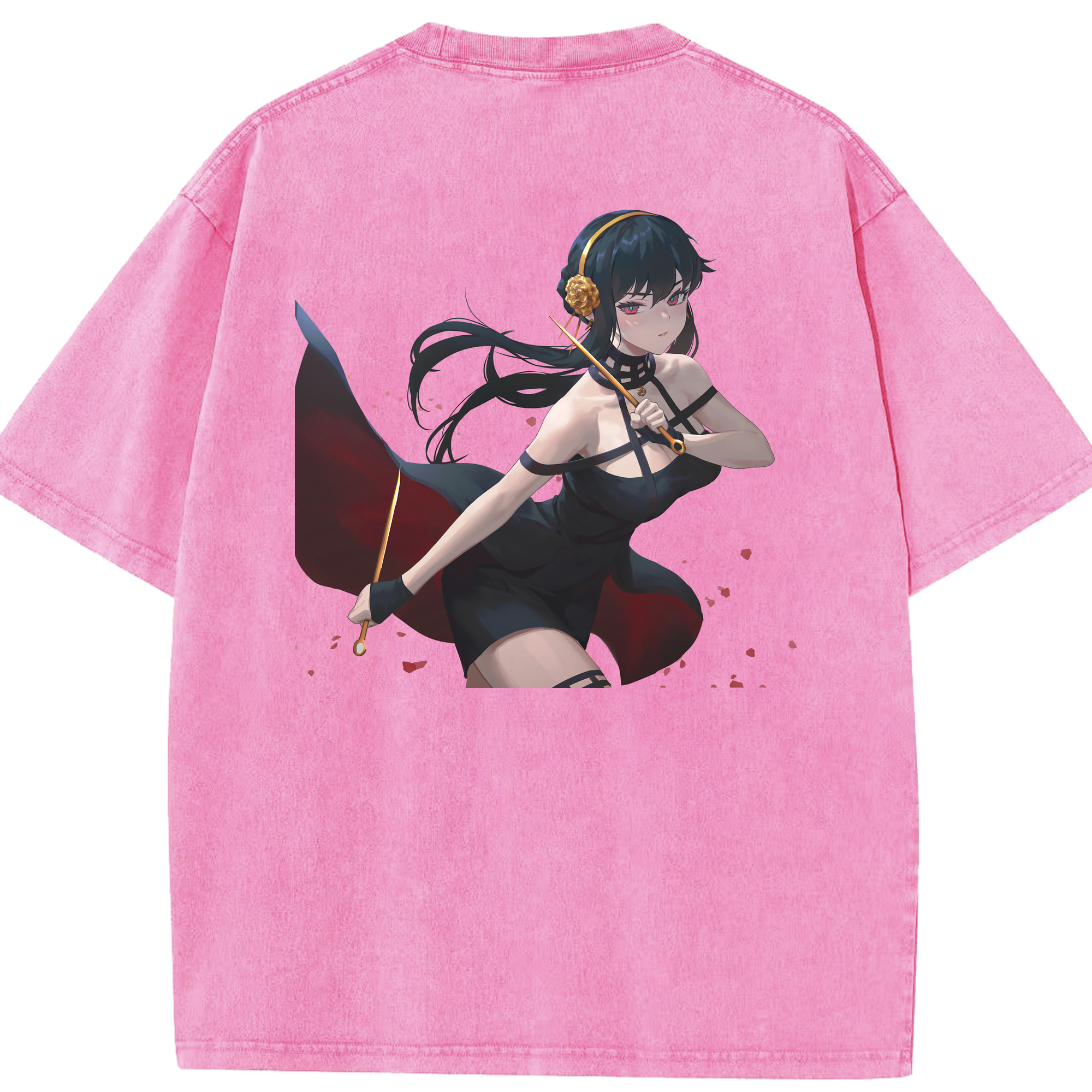 （画像用） SPY×FAMILY间谍家家酒 綿100% ヴィンテージ風 半袖Tシャツ（背面プリント）